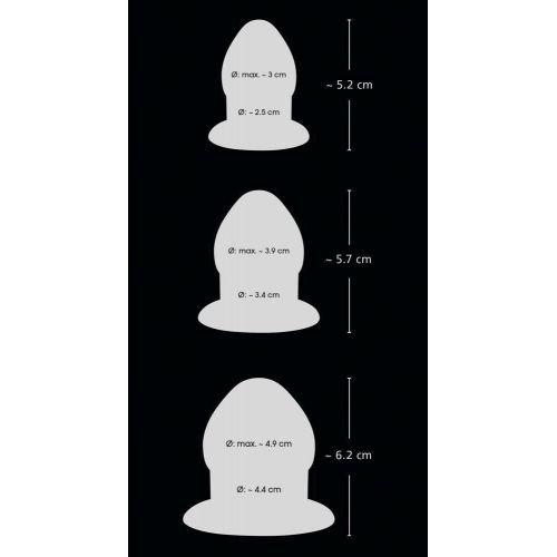 Набор анальных втулок PLUG KIT черный Набор анальных втулок PLUG KIT черный