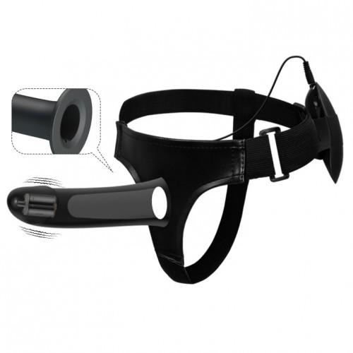 Черный фаллопротез с вибрацией Черный фаллопротез с вибрацией