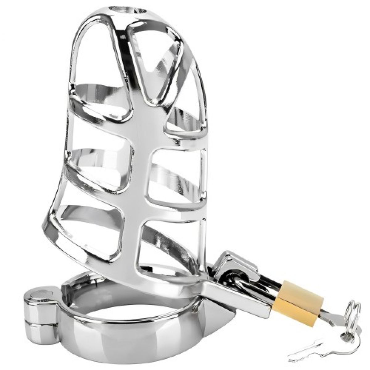 Стальной мужской пояс целомудрия