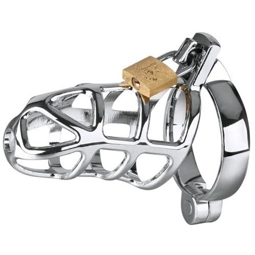 Стальной мужской пояс целомудрия