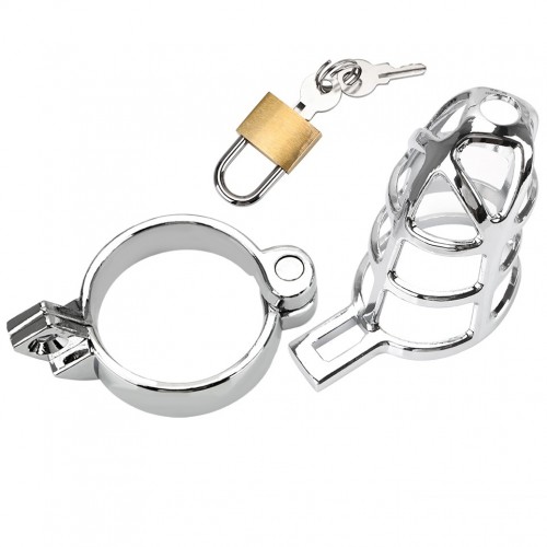 Стальной мужской пояс целомудрия