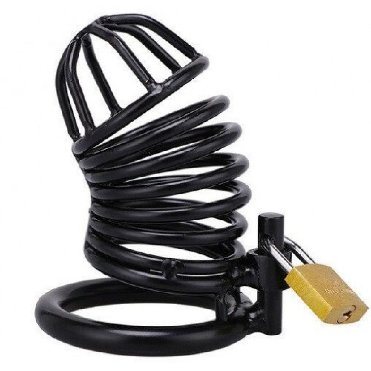 Мужской пояс верности на замке черный диаметр запорного кольца 5 см Мужской пояс верности на замке черный диаметр запорного кольца 5 см