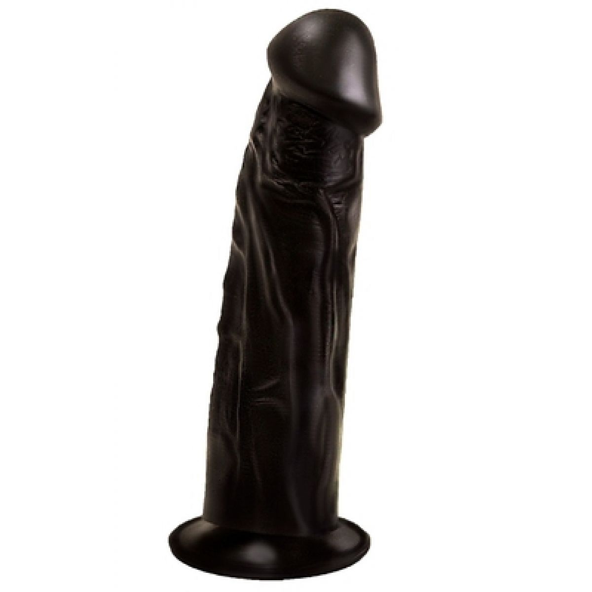 Фаллоимитатор на присоске черный 20 см Фаллоимитатор на присоске черный 20 см