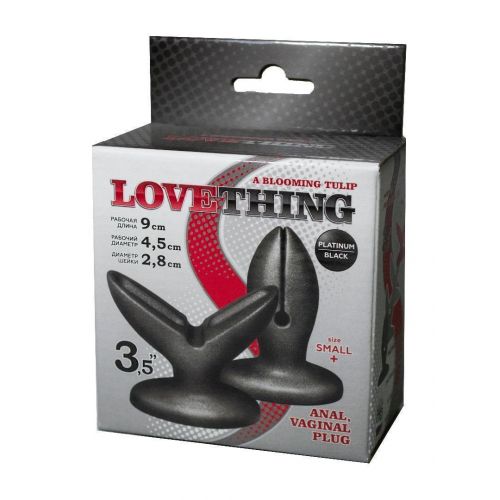 Раскрывающийся плаг LoveToy LoveThing Blooming Tulip, черный Раскрывающийся плаг LoveToy LoveThing Blooming Tulip, черный
