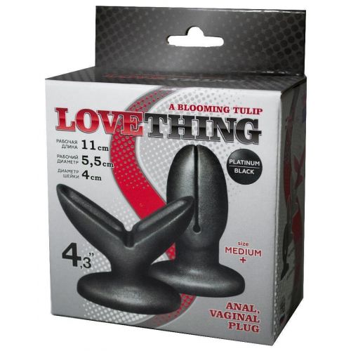 Раскрывающийся плаг Blooming Tulip LoveThing, черный
