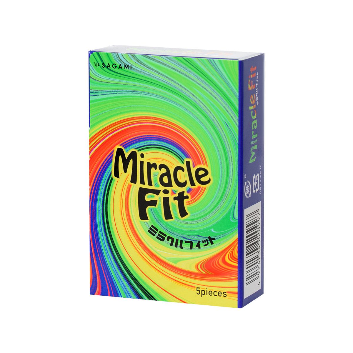 Презервативы латексные Sagami Miracle Fit без накопителя 5шт Презервативы латексные Sagami Miracle Fit без накопителя 5шт
