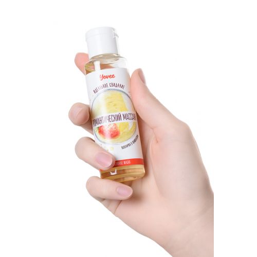 Масло для массажа Yovee by Toyfa с ароматом клубники и шампанского, 50 мл Масло для массажа Yovee by Toyfa с ароматом клубники и шампанского, 50 мл