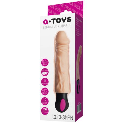 Вибратор A-toys с подогревом COCKSMAN 12 режимов вибрации