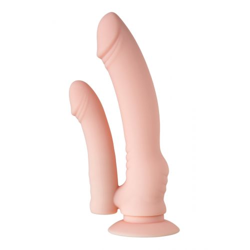 Двойной фаллоимитатор TOYFA A-Toys телесный, 15,2 см