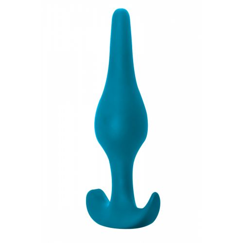 Анальный стимулятор из медицинского силикона синий