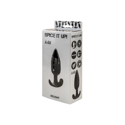 Анальная пробка со смещенным центром тяжести Spice it up Delight Black