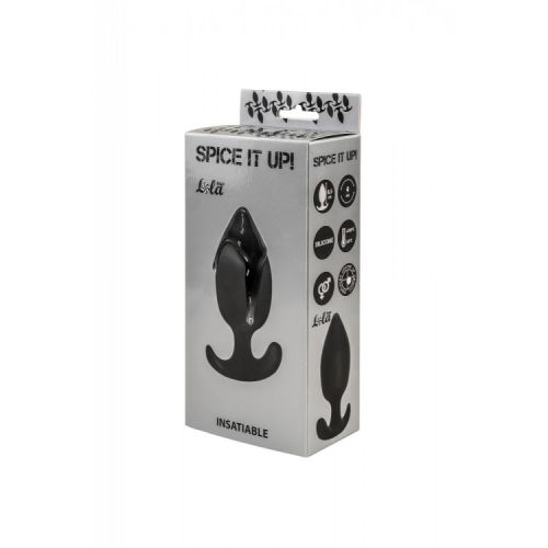 Анальная пробка со смещенным центром тяжести Insatiable черная