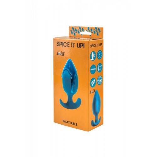 Анальная пробка со смещенным центром тяжести Insatiable синяя Анальная пробка со смещенным центром тяжести Insatiable синяя