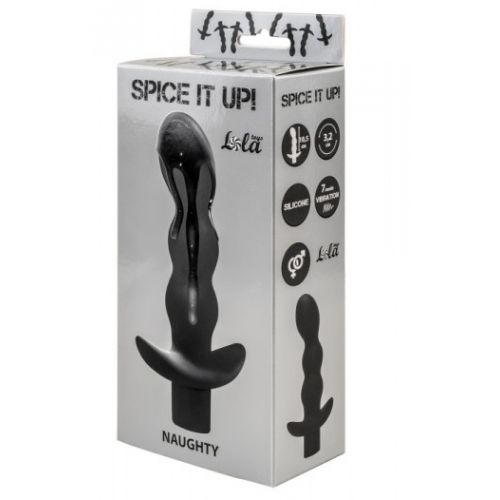 Анальный стимулятор с 7 режимами вибрации черного цвета Анальный стимулятор с 7 режимами вибрации черного цвета