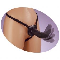 Черный страпон Posable Partner Strap..