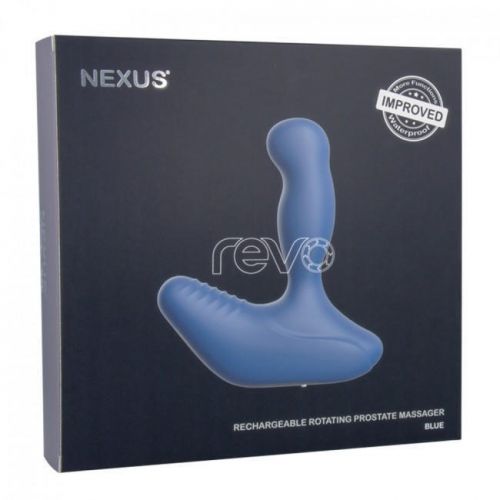 Обновленный NEXUS REVO - вибромассажер простаты с вращающейся головкой, синий