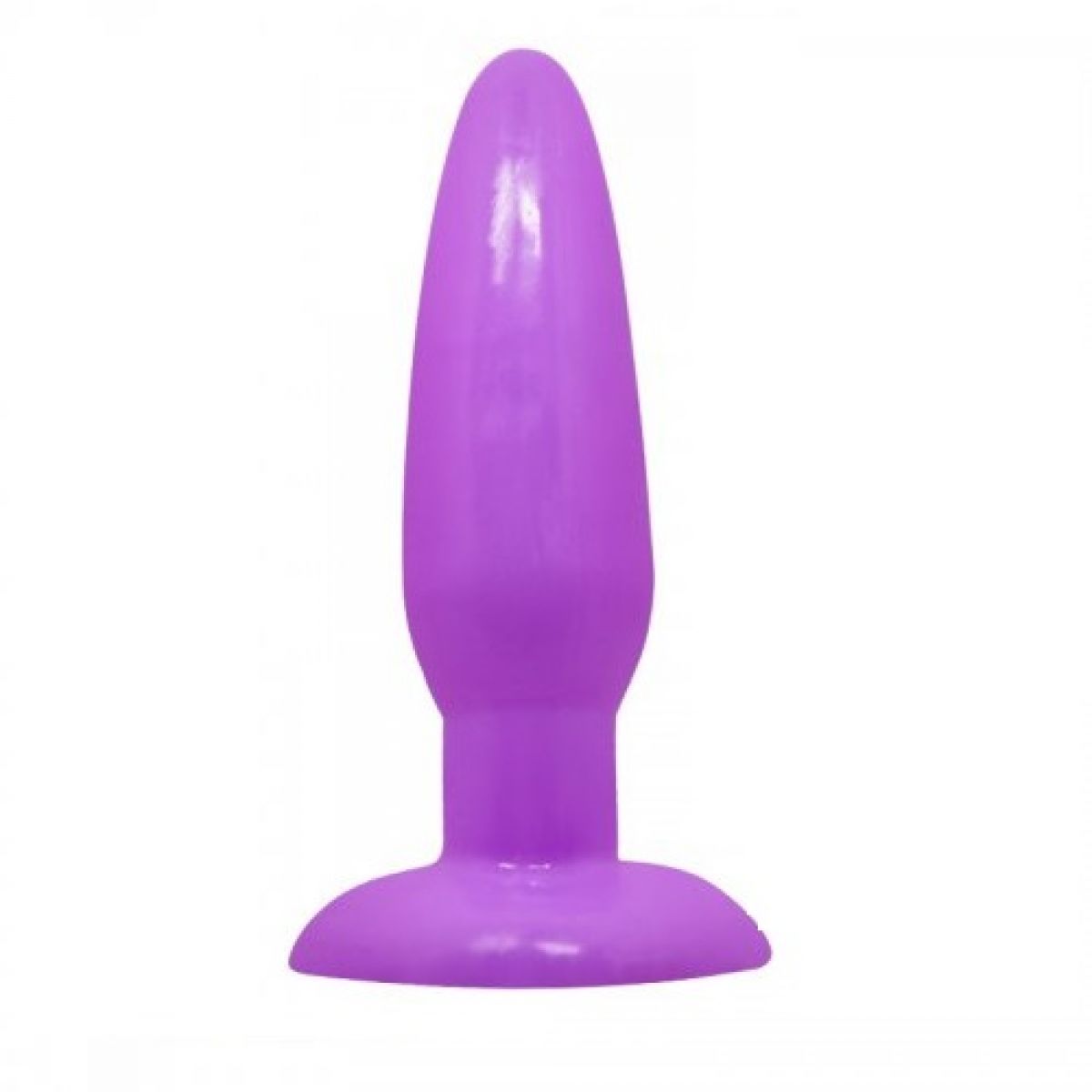 Анальная пробка на присоске фиолетовая Анальная пробка на присоске фиолетовая