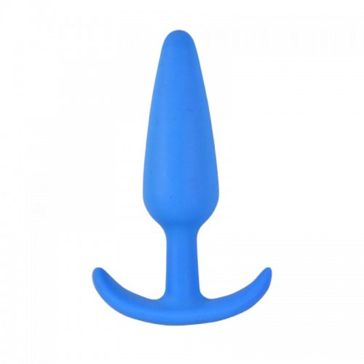 Голубая силиконовая пробка для анальной стимуляции Голубая силиконовая пробка для анальной стимуляции