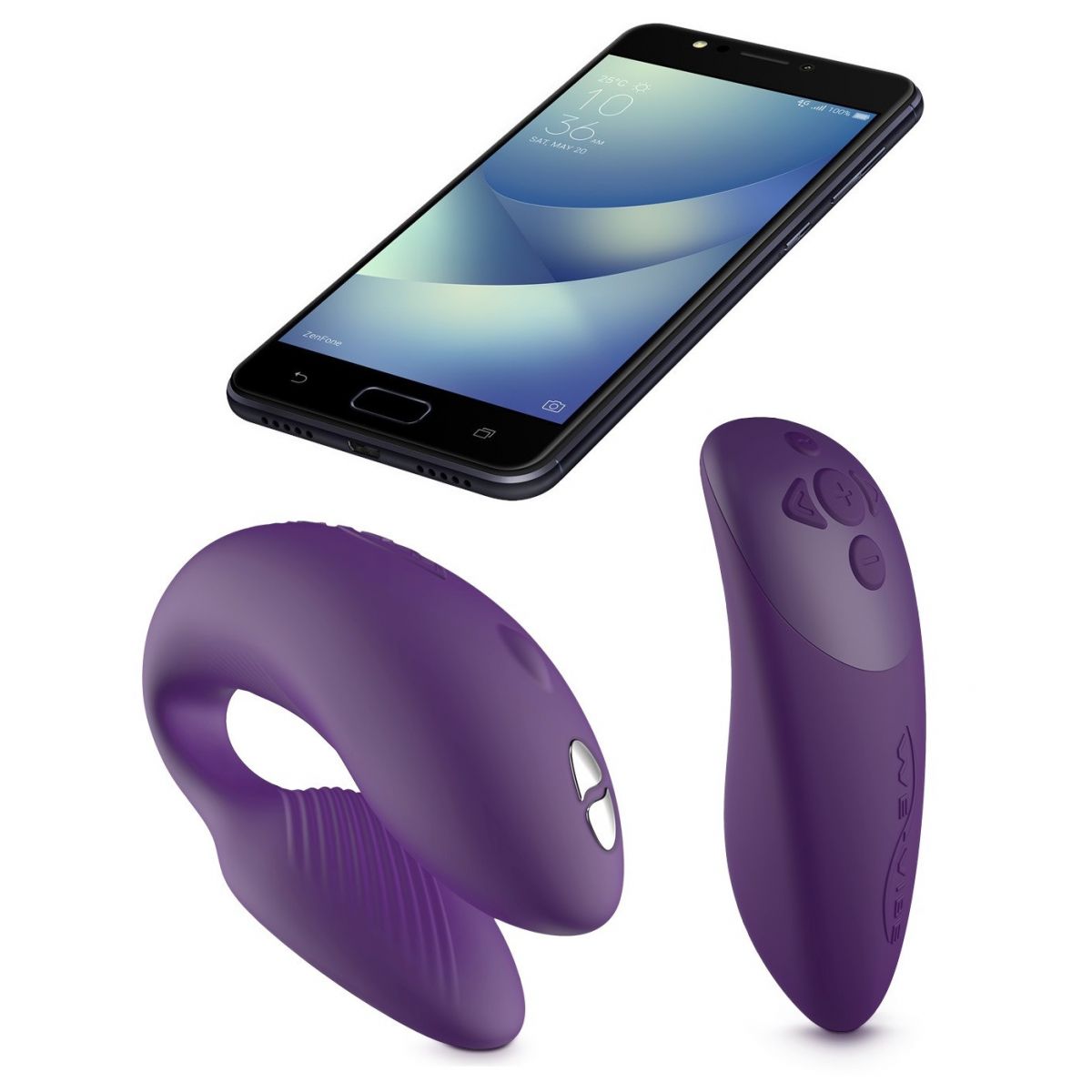 We-Vibe Chorus вибратор для двоих с дистанционным пультом фиолетовый