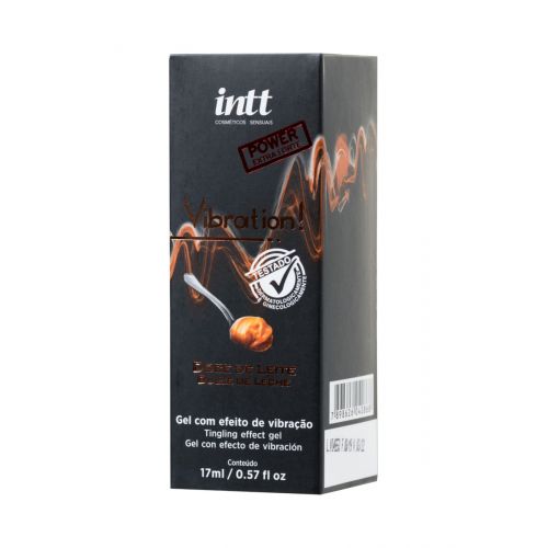 Жидкий вибратор гель INTT с ароматом сгущенного молока 17 мл