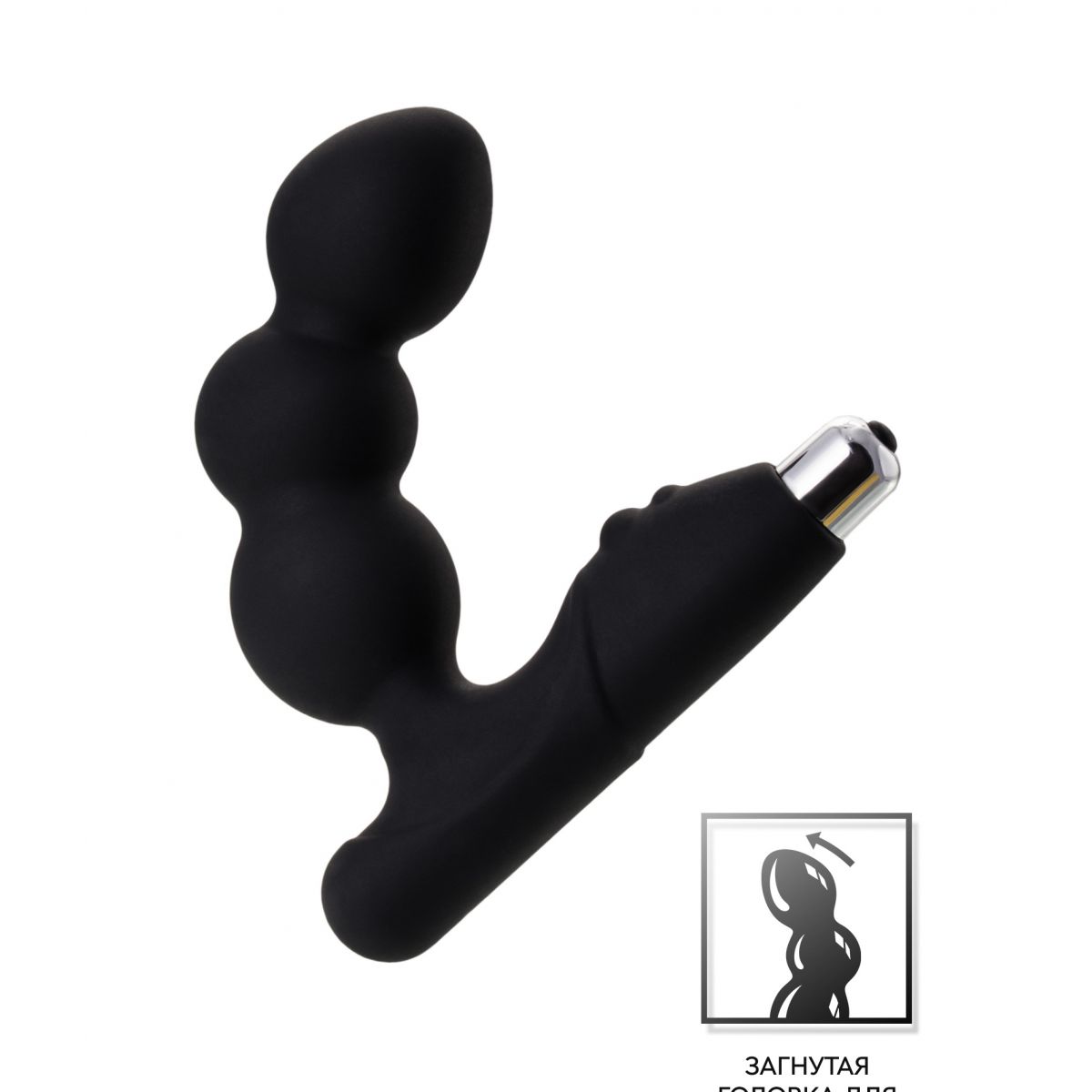 Стимулятор простаты Erotist Fourth, силикон, чёрный, 12,4 см Стимулятор простаты Erotist Fourth, силикон, чёрный, 12,4 см