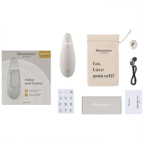 Womanizer Premium 2 Gray - Бесконтактный стимулятор клитора