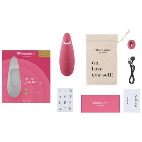 Womanizer Premium 2 Raspberry - Бесконтактный стимулятор клитора