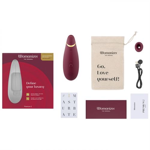 Womanizer Premium 2 Bordeaux - Бесконтактный стимулятор клитора