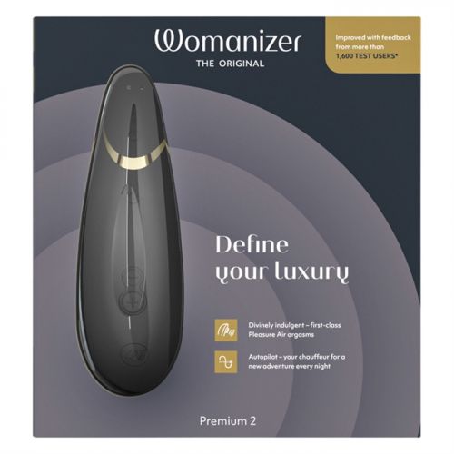 Womanizer Premium 2 Black - Бесконтактный стимулятор клитора