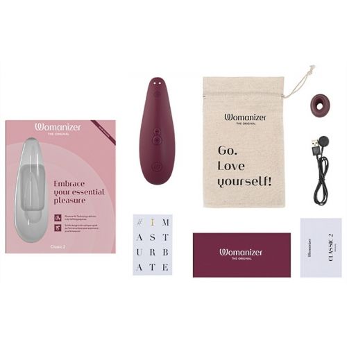 Womanizer Classic 2 бордовый - Бесконтактный клиторальный стимулятор