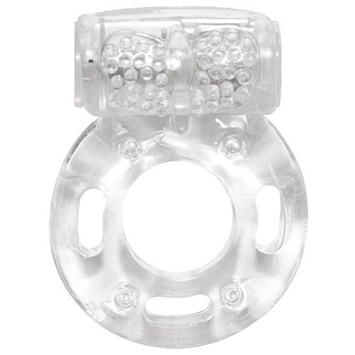 Эрекционное виброкольцо Rings Axle-Pin White