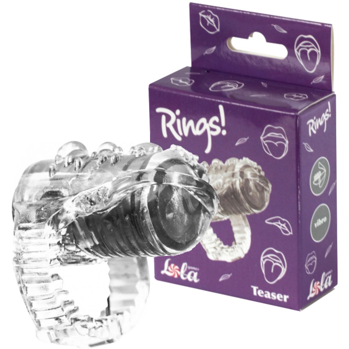 Насадка на язык для оральных ласк Rings Teaser Transparent