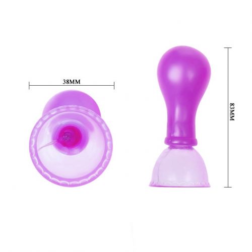 Вакуумные помпы с вибрацией для сосков фиолетовые