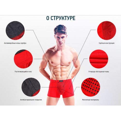 Мужские био трусы Vince Klein c турмалином для потенции XL