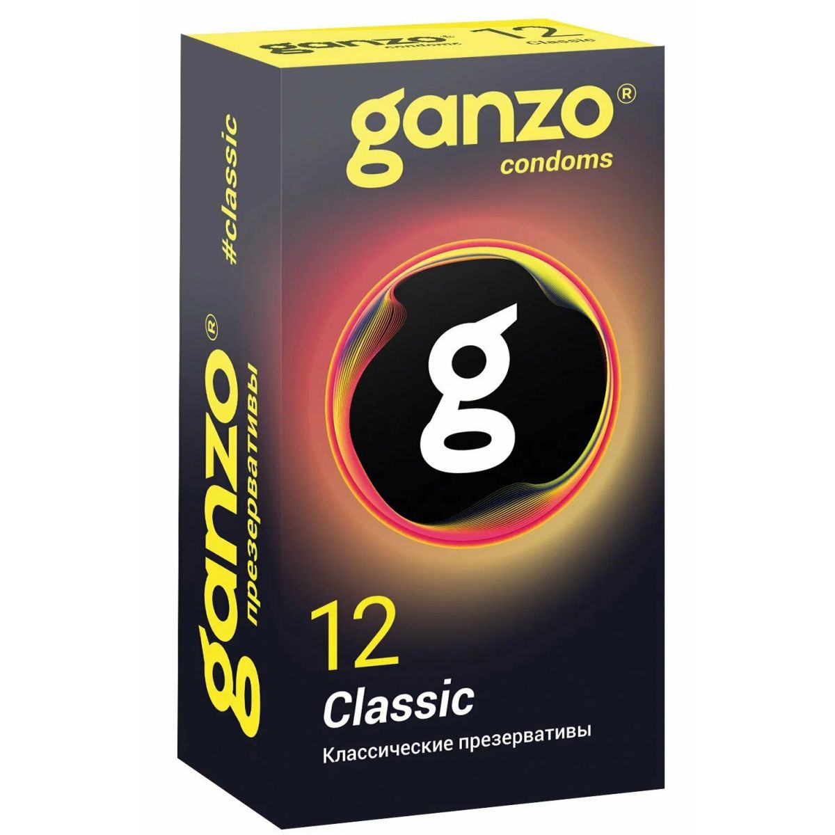 Презервативы Ganzo №12 Classic классические с обильной смазкой