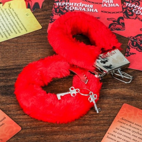 Игра секс Территория соблазна в комплекте наручники, маска, кубики и книга-шкатулка