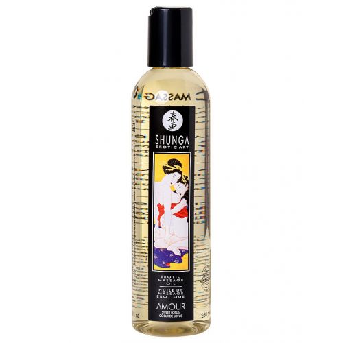 Возбуждающее массажное масло Shunga Amour с ароматом лотоса 250 мл