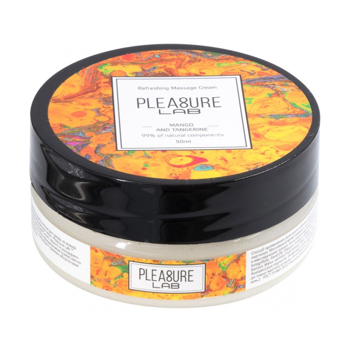 Массажный крем с афродизиаком Pleasure Lab Refreshing манго и мандарин 50 мл