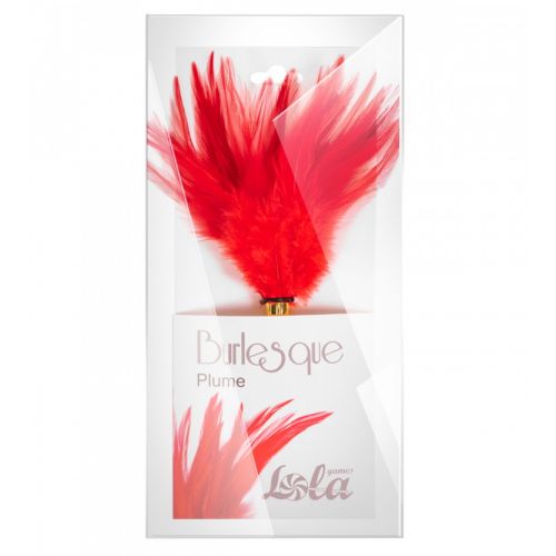 Тиклер Burlesque Plume красный