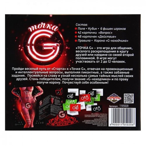 Игра веселая для вечеринки Точка G