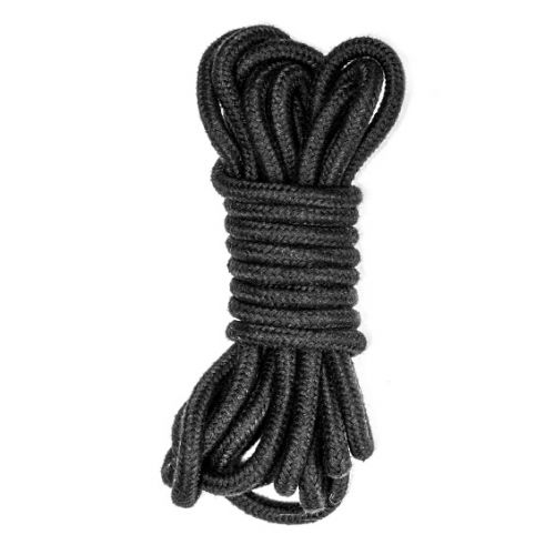Черная веревка для бондажа Party Hard Do Not Disturb 5 м