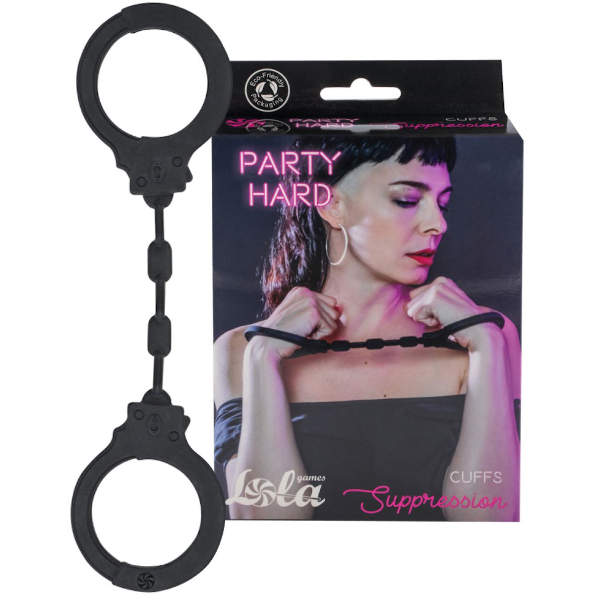 Силиконовые наручники Party Hard Suppression Black