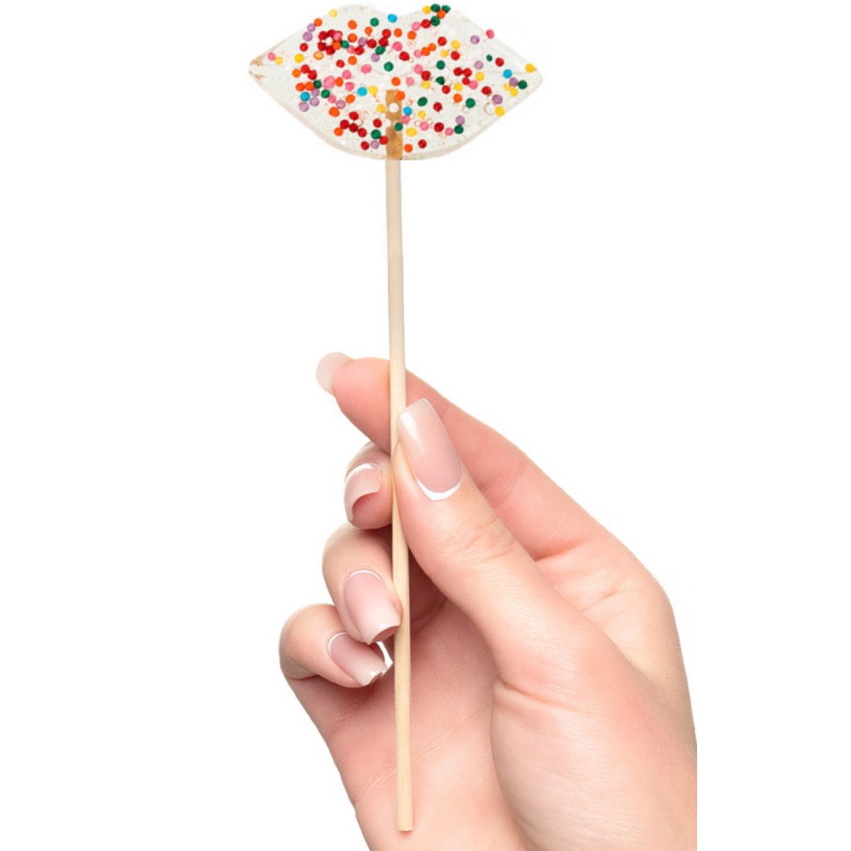 Карамельный леденец Губки с конфетти