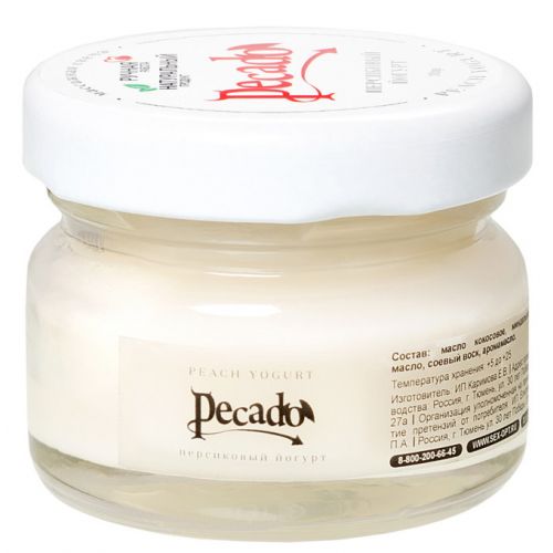 Массажная свеча Персиковый Йогурт Pecado BDSM 30 мл