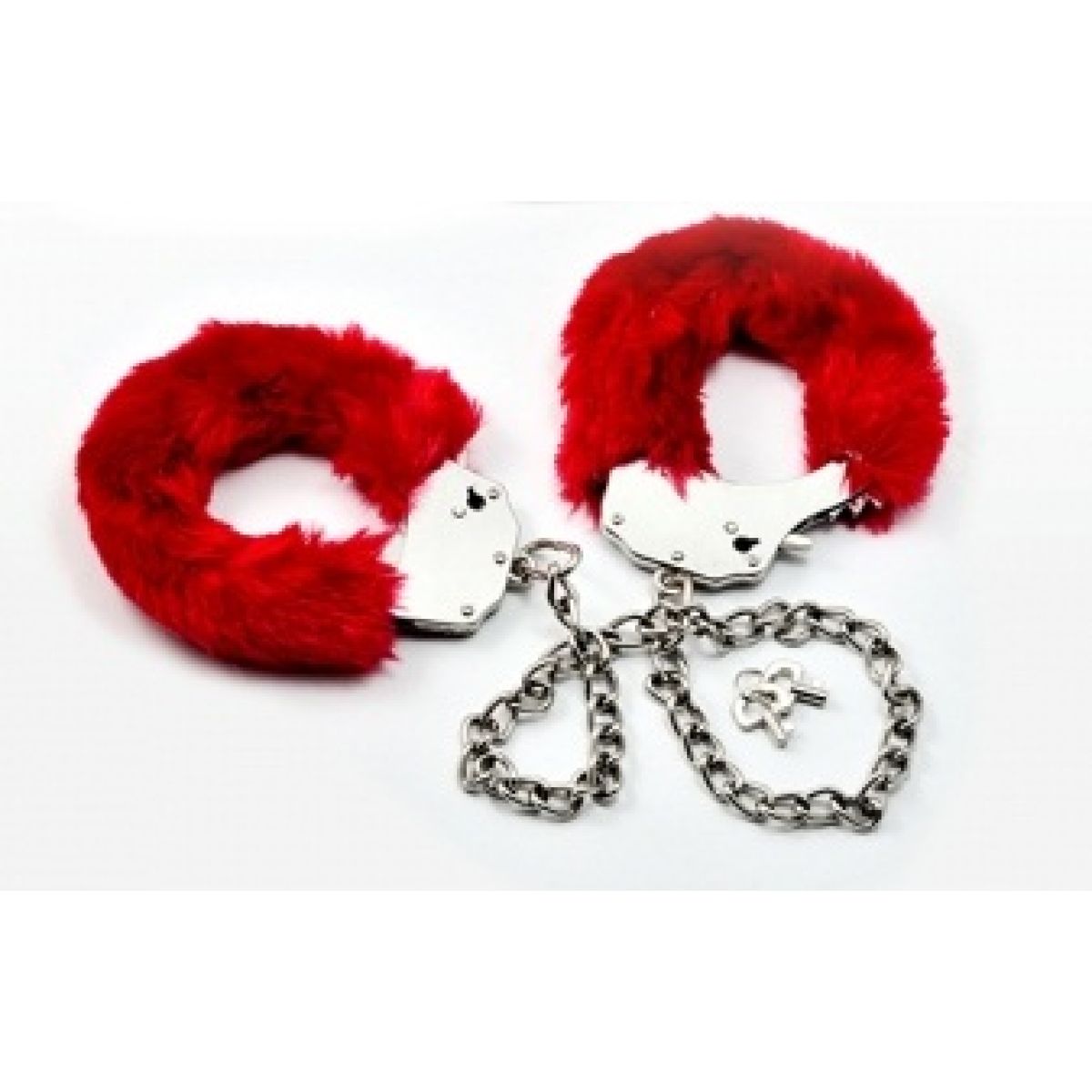 Поножи Fetish Pleasure Fluffy Leg Cuffs красные