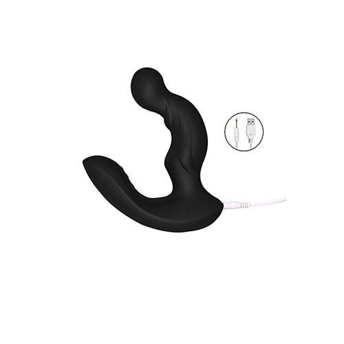 Стимулятор простаты Levett Nero с дистанционным пультом управления чёрного цвета