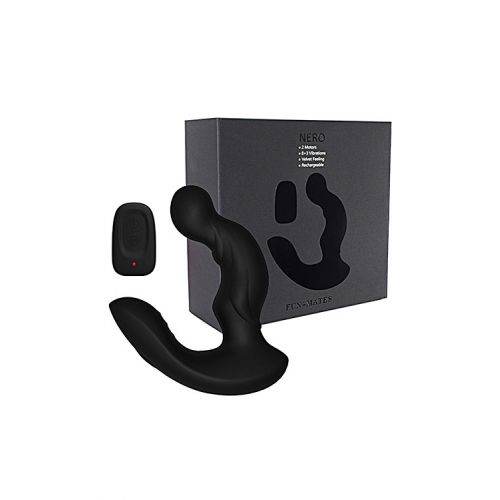 Стимулятор простаты Levett Nero с дистанционным пультом управления чёрного цвета