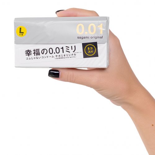Полиуретановые презервативы Sagami Original 0,01 L-size 5 шт