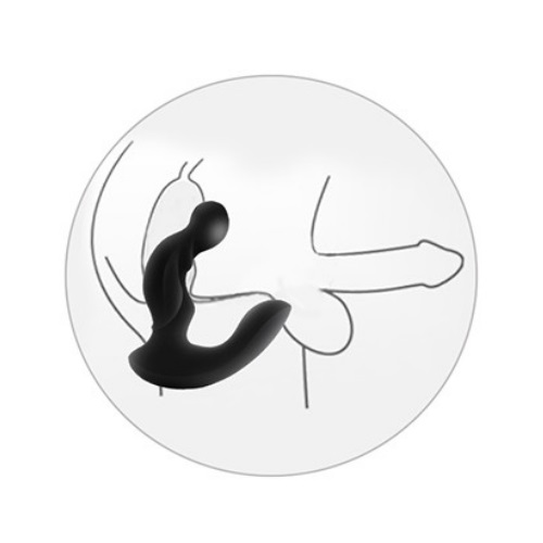 Стимулятор простаты Levett Nero с дистанционным пультом управления чёрного цвета