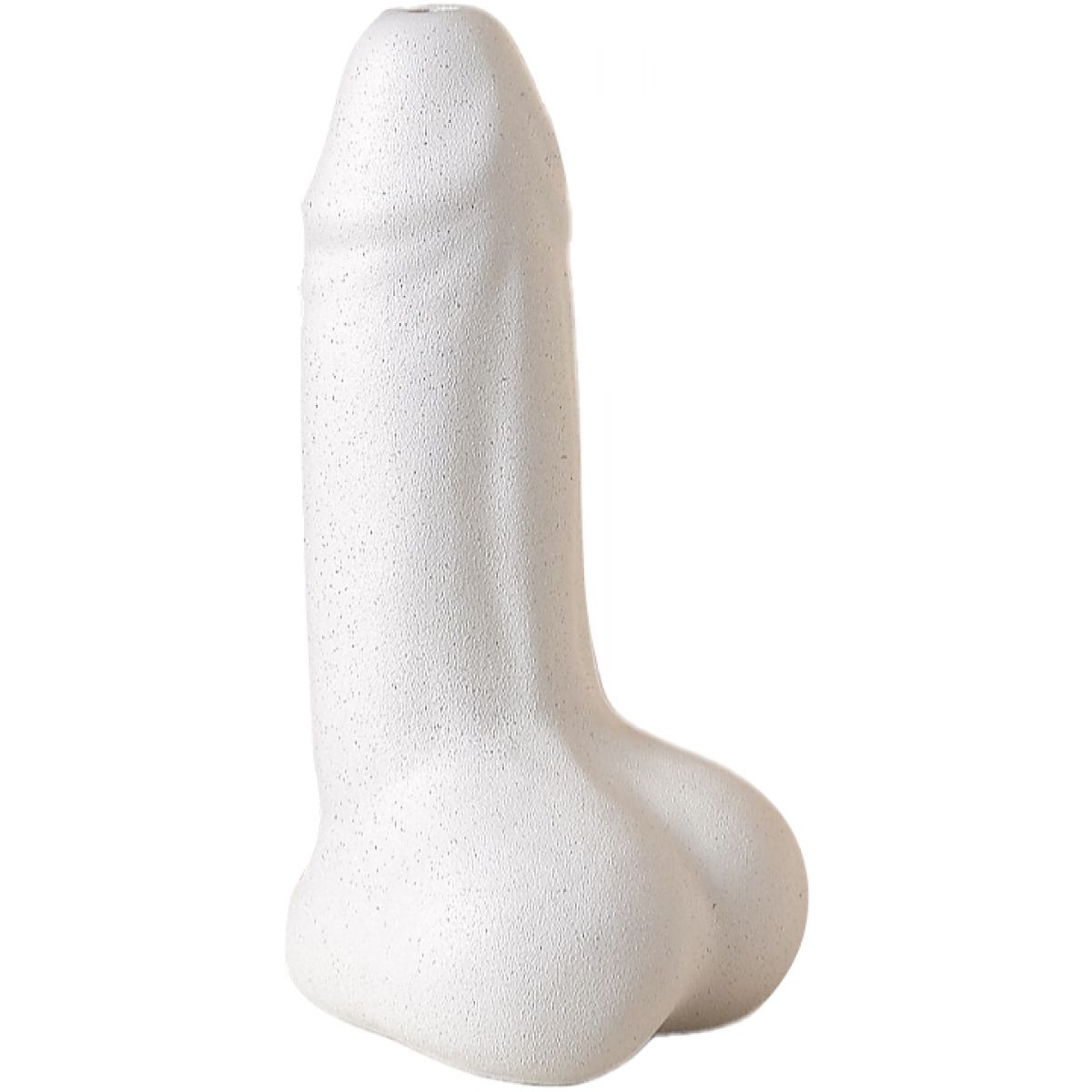 Матовая керамическая настольная ваза Достоинство белая 21 см